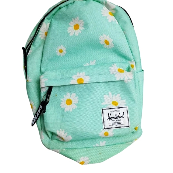 Herschel Supply Company Yucca Daisy Mint Green Floral Backpack - Picture 1 of 16